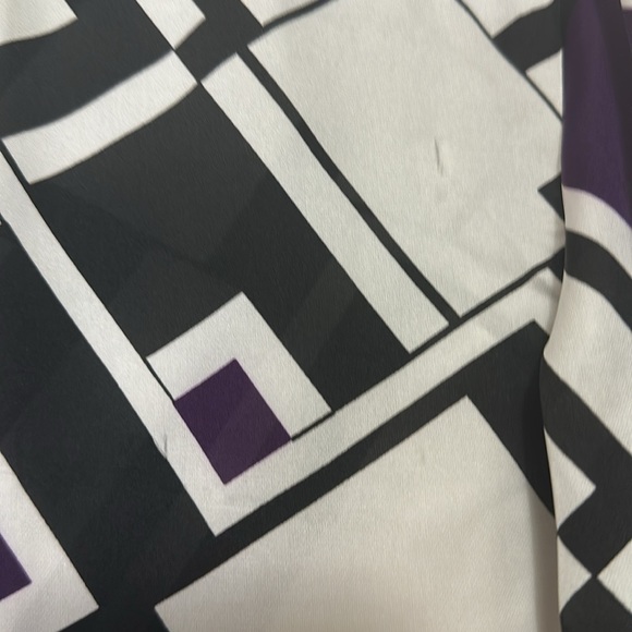 Lauren Ralph Lauren Colorblock Button Down Blouse Size Small - Picture 7 of 7